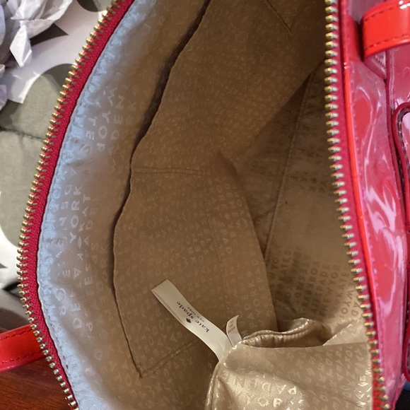 Red polka dot kate spade purse - Picture 3 of 3